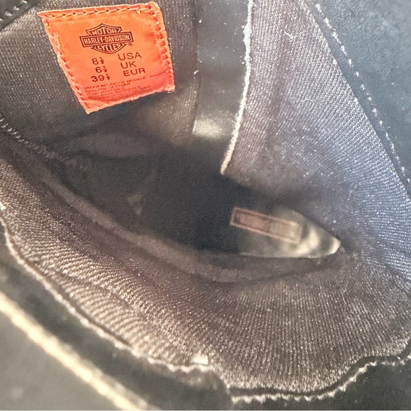 Harley-Davidson Women's Simone High Heel Black Leather Boot | US 8.5 - Picture 9 of 10